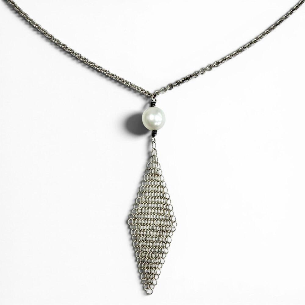 TIFFANY Silver Pearl Necklace